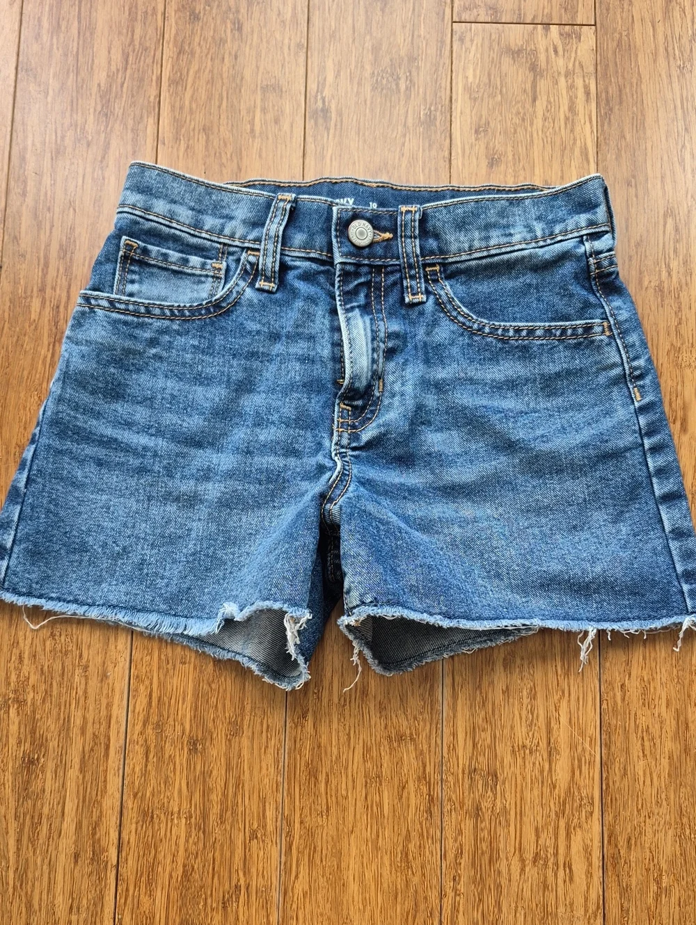 Old Navy Girls Blue Denim Cutoff Jean Shorts
